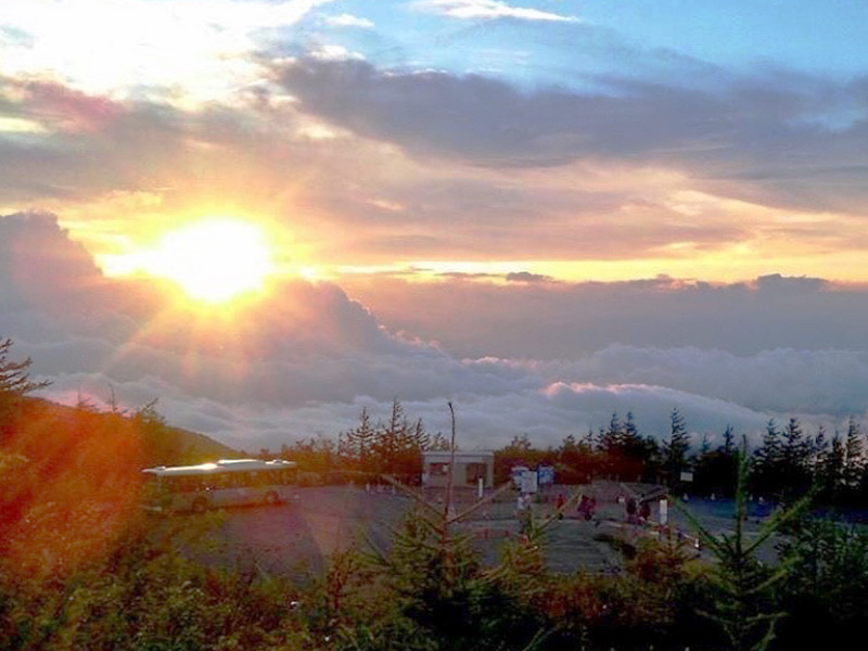 富士山五合目 運が良ければ雲海がみれるかも