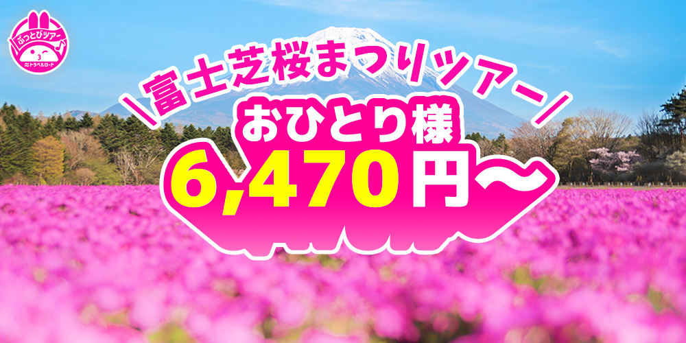 富士芝桜まつりの最安値6,470円のスライダー画像
