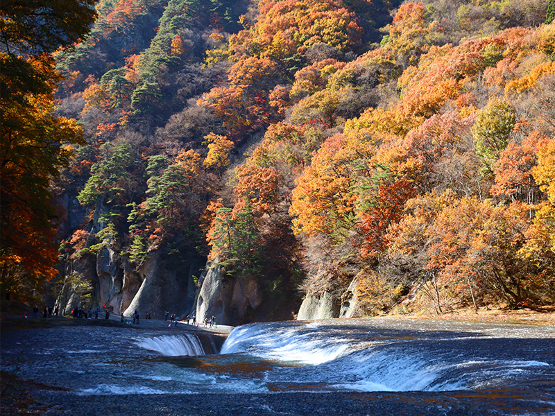 秋の絶景 吹割の滝
