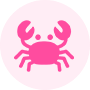 カニ・かに・蟹のアイコン