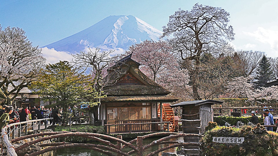 富士山と忍野八海