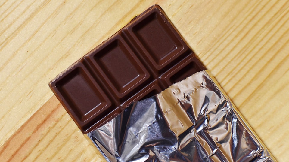 登山用の携帯食のチョコレート