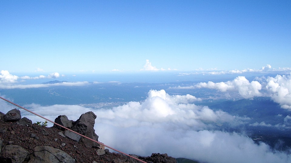 富士山富士宮ルートの雲上の景色