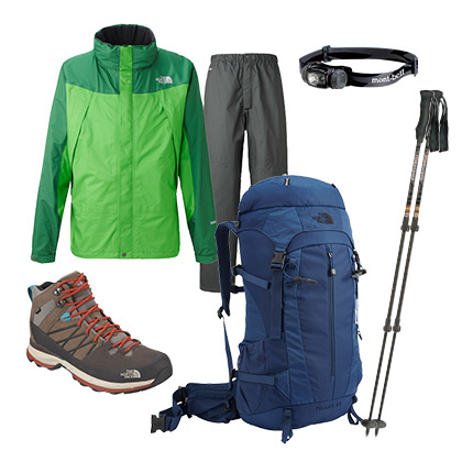 有名ブランド 登山レンタル6点