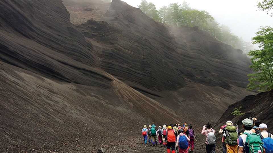 富士山の観光地の富士山グランドキャニオン（須走グランドキャニオン）
