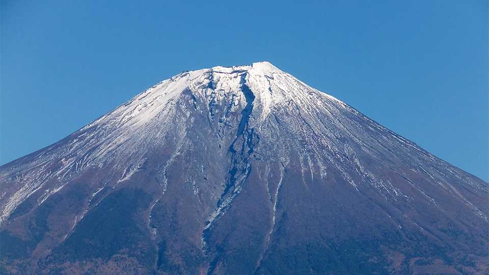 富士山の観光地の大沢崩れ