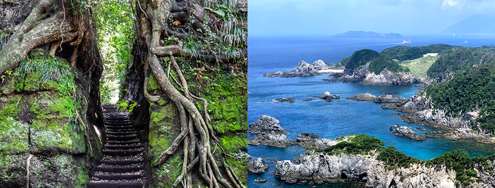 伊豆諸島の島々の写真