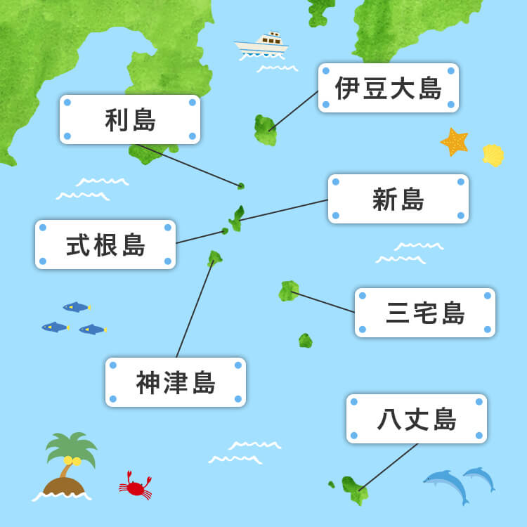 伊豆諸島マップ