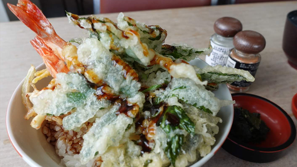 伊豆大島の歌の茶屋の天丼