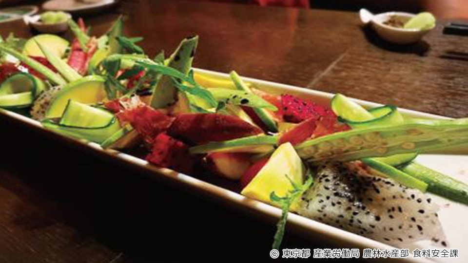 三宅島のリターノの夕食