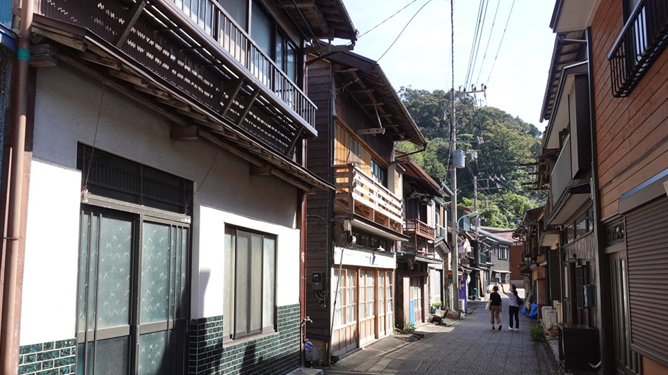 伊豆大島の波浮地区