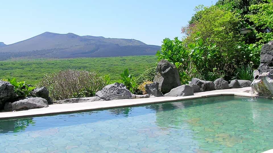 大島温泉ホテルの露天風呂