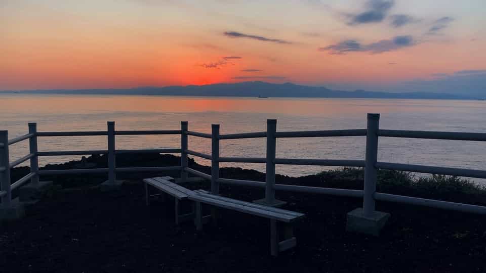 伊豆大島の赤禿からの眺め