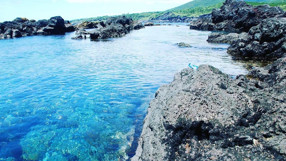 伊豆大島の海の景色
