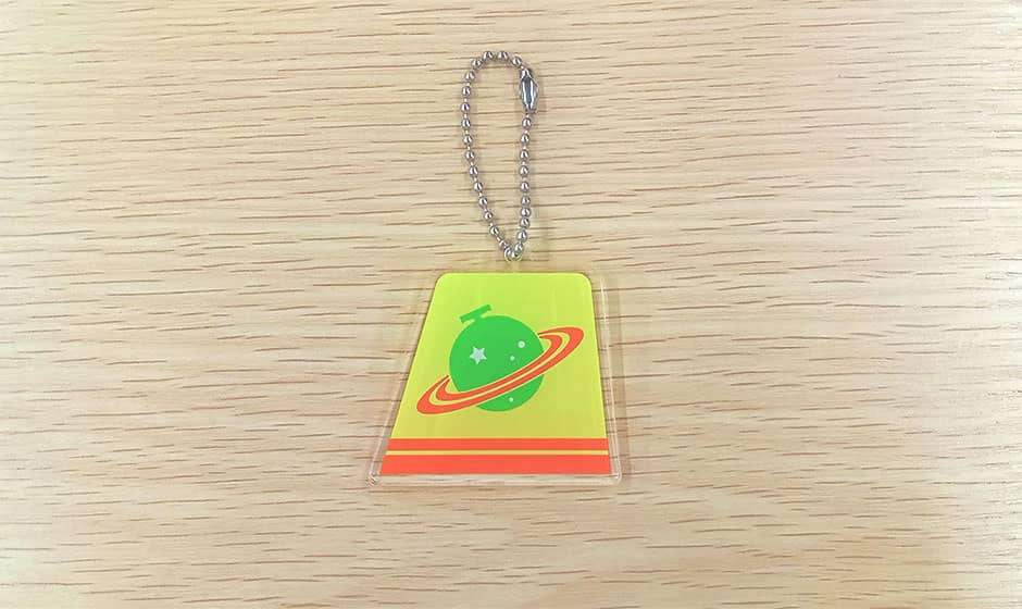 ラブライブのファンネルマークをデザインしたアクリルキーホルダー