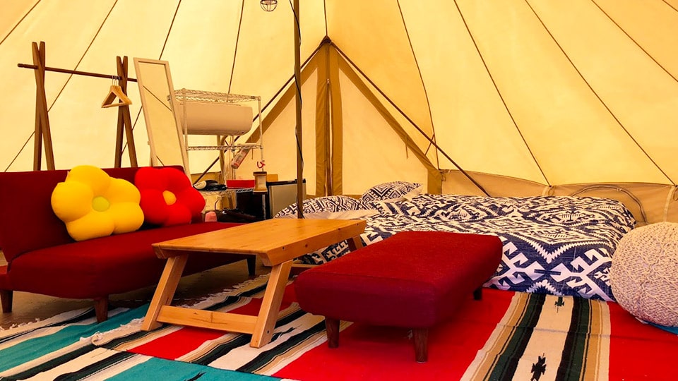 凪グランピングの室内