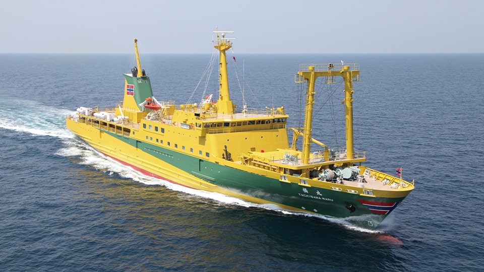 大型客船の橘丸