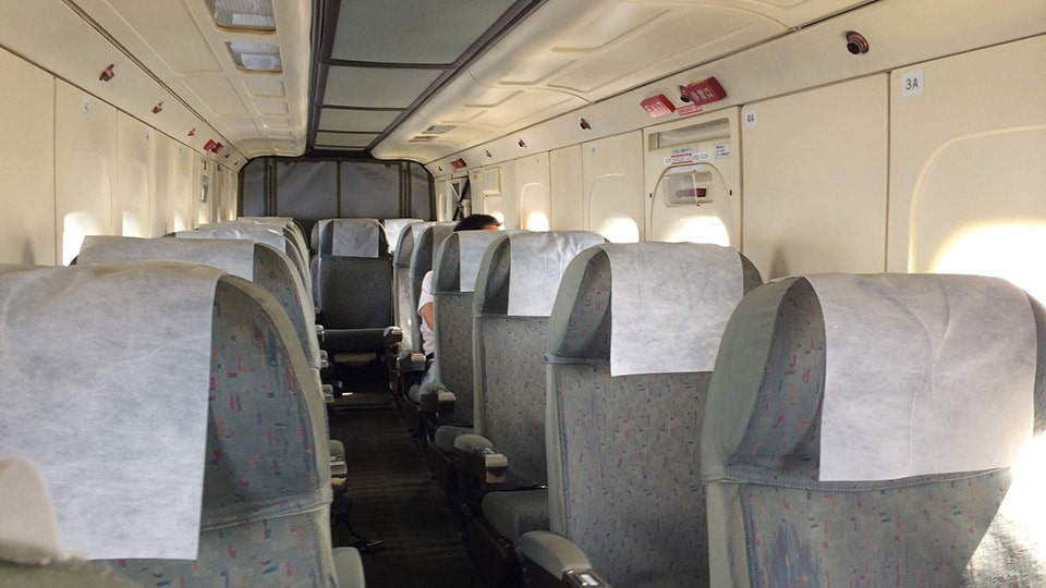 飛行機の座席