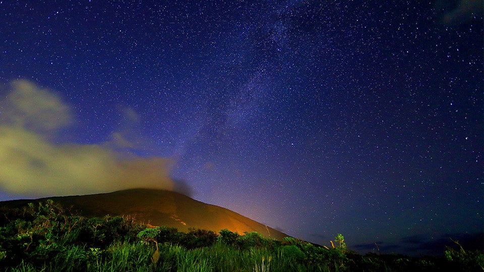 八丈島の美しい星空
