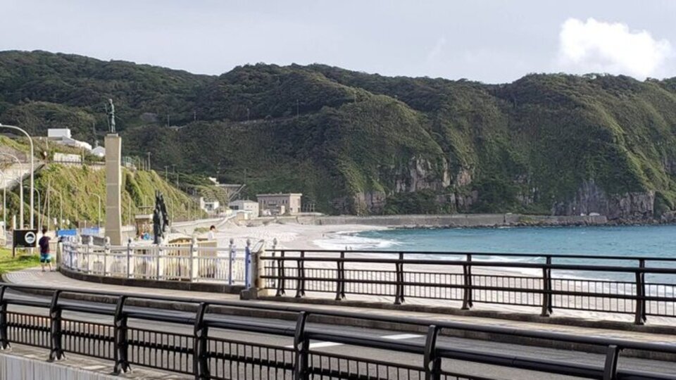 前浜海水浴場の風景
