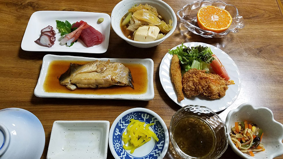神津島旅館 喜六の食事