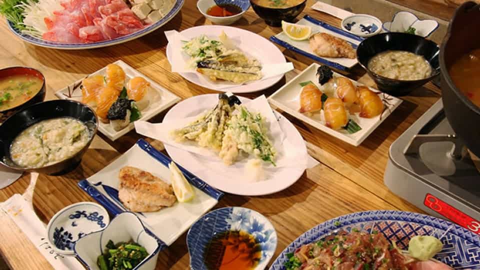 八丈島船見荘の食事