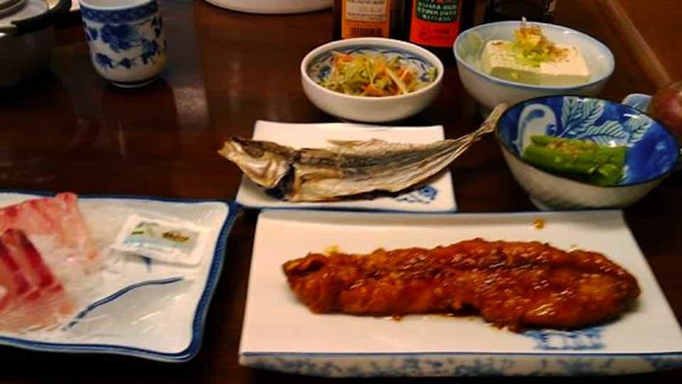 八丈島民宿 田代荘の食事