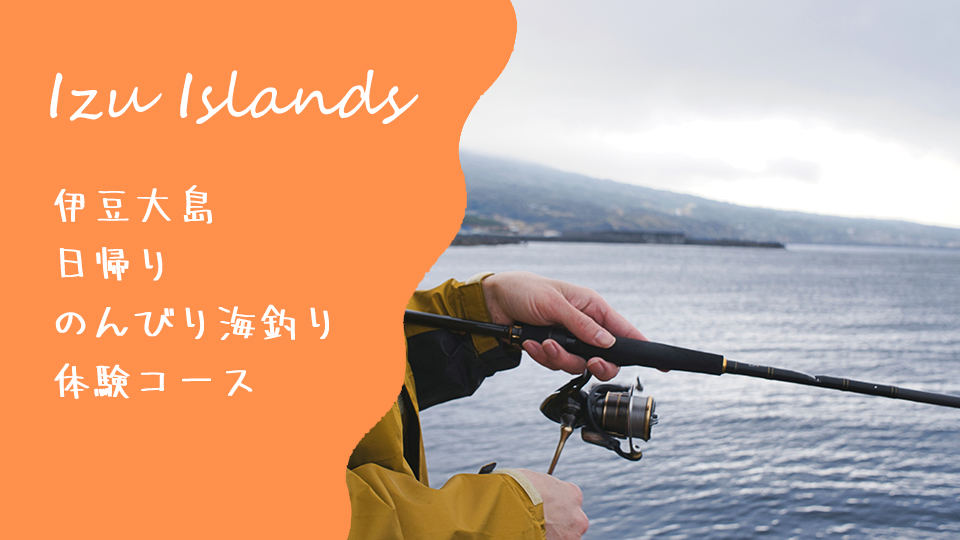 伊豆大島の日帰りのんびり海釣り体験コース