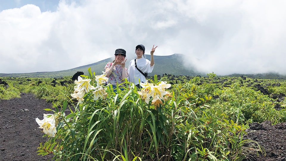 伊豆大島のトレッキングツアーの画像