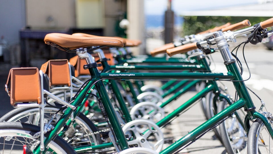 伊豆大島の電動アシスト自転車レンタルの画像