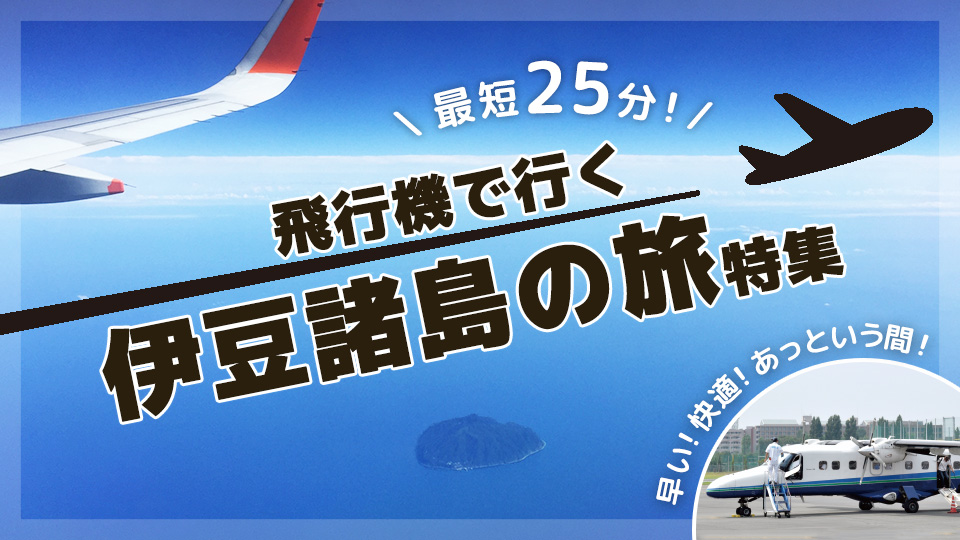 飛行機で行く！伊豆諸島の旅特集