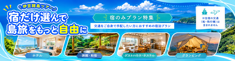 伊豆諸島　宿のみ特集