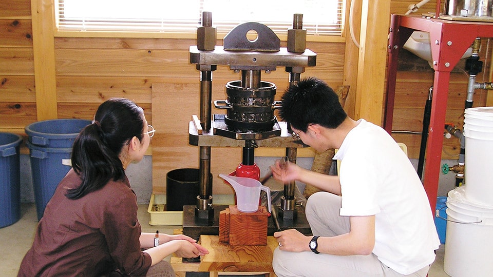 ふるさと体験館の加圧器
