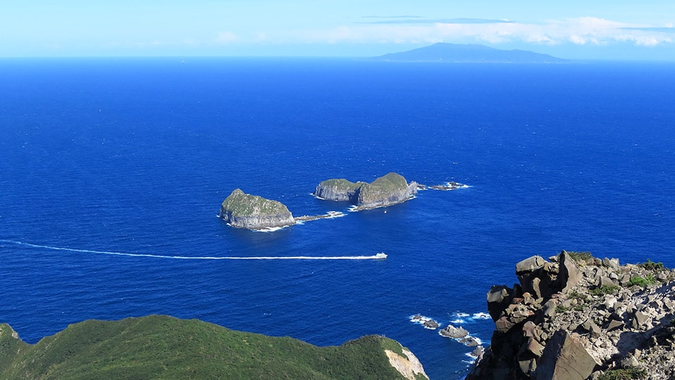 神津島 天上山の海の風景