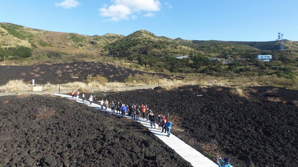 三宅島・火山遊歩道の風景