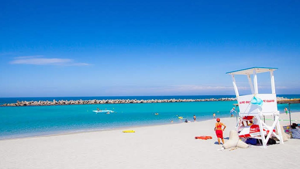 新島・本村前浜海岸の風景