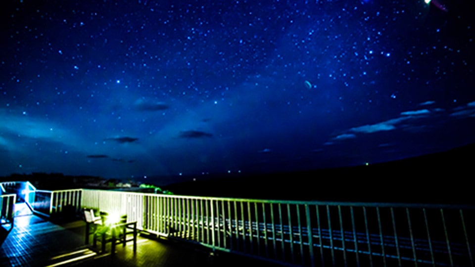 サンセットパームラインでのスターウォッチング