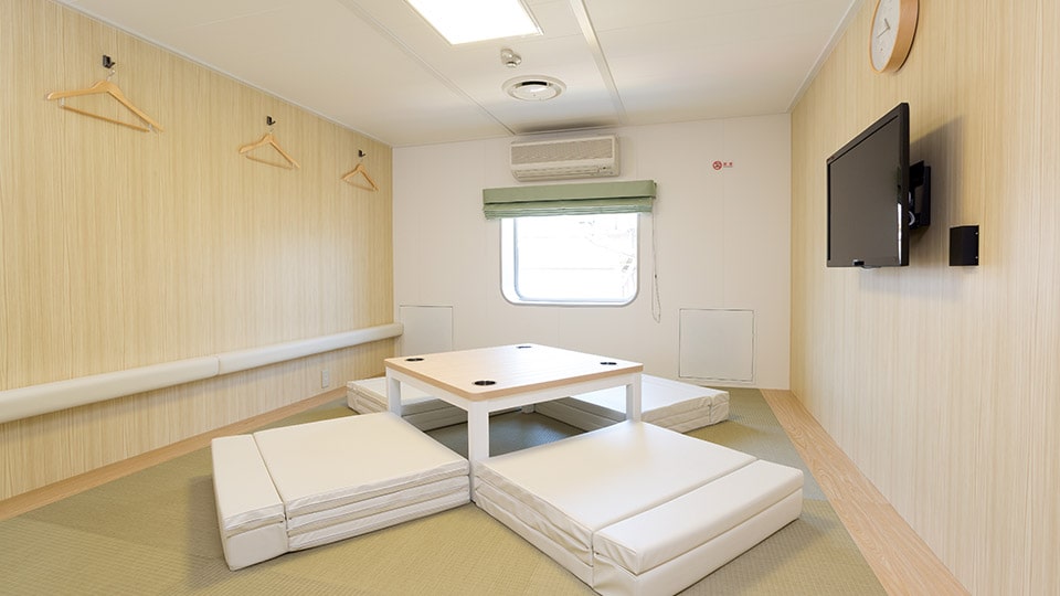 大型客船・橘丸の特1等和室の内観