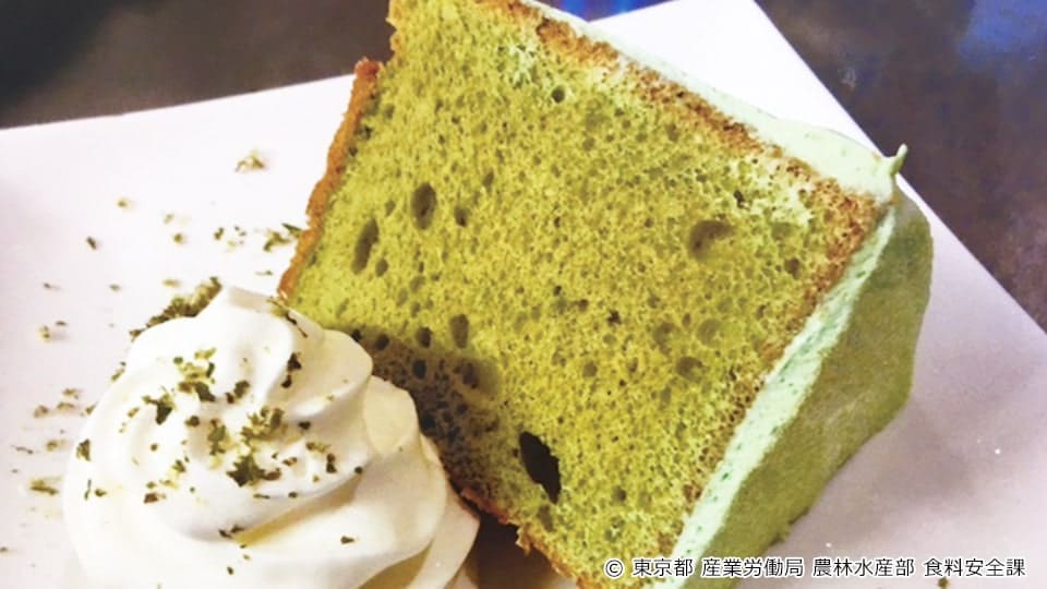 明日葉シフォンケーキ