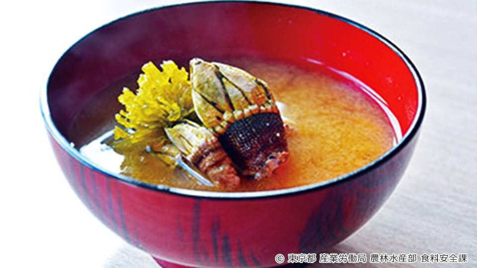 カメの手味噌汁
