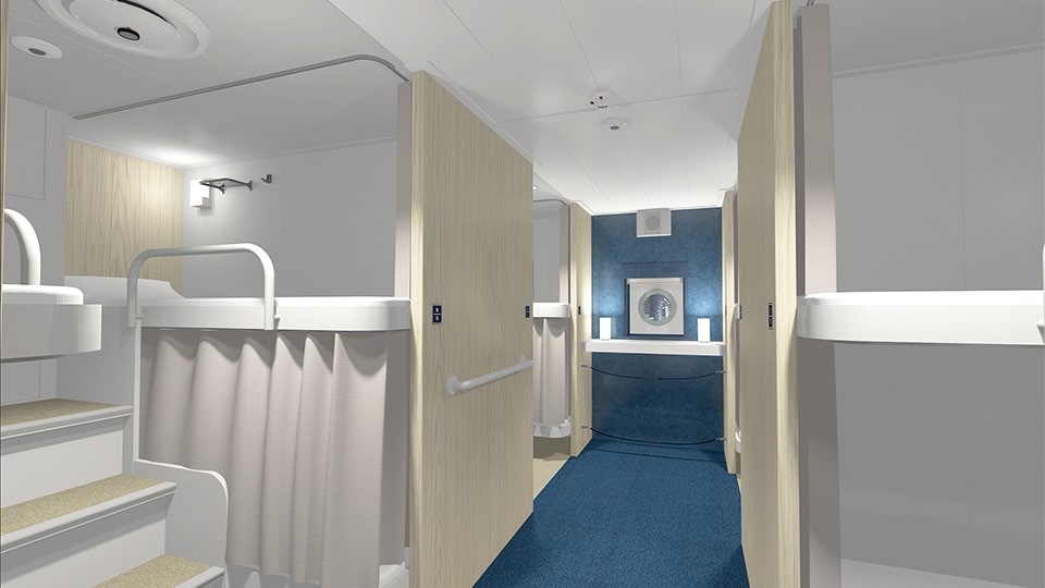 三代目さるびあ丸の特2等室