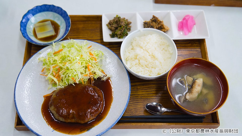 大島ハンバーグ定食