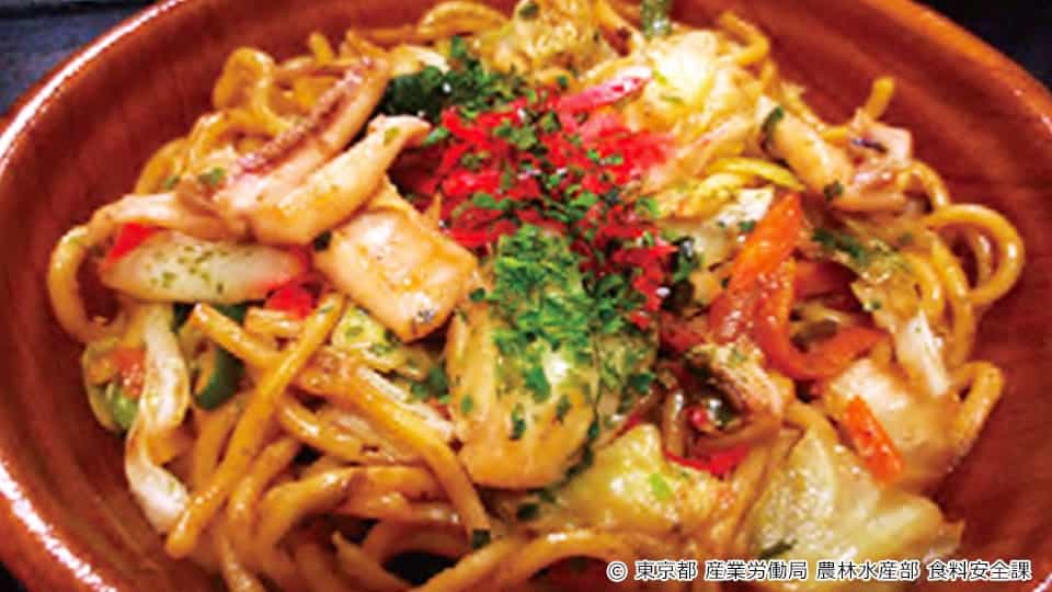 赤いか焼きそば