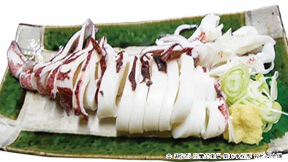 赤いか一本ゆで