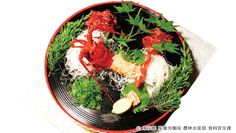 活き伊勢海老のお造り