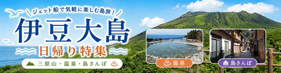 【伊豆大島】日帰り特集