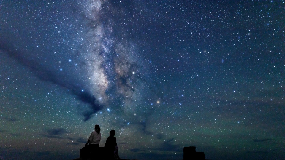 八丈島・大潟浦園地で見られた星空