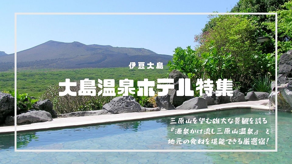 伊豆大島 大島温泉ホテル 東海汽船 飛行機で行く伊豆諸島旅行ツアー