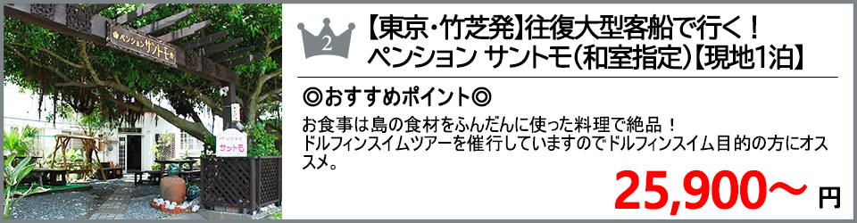 三宅島ツアー 三宅島旅行 ランキング2位 ペンションサントモ