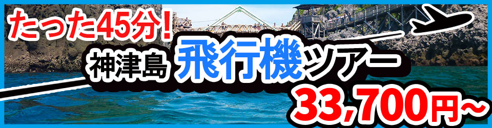 神津島ツアー 飛行機で行く調布発ツアー